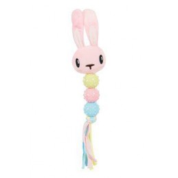 Hračka pes štěně Rattle růžová Zolux
